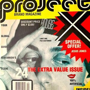 PROJECT X 8 MAGAZINE Michael Alig - Jesus Jones- Super Rare - Club Kids -